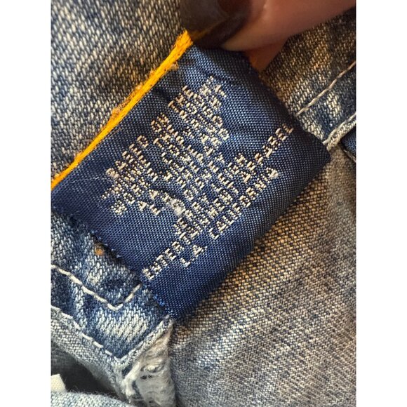 Vintage Winnie The Pooh Denim Overalls Shorts Size18W/20W Embroidered (FF154) - Picture 3 of 12